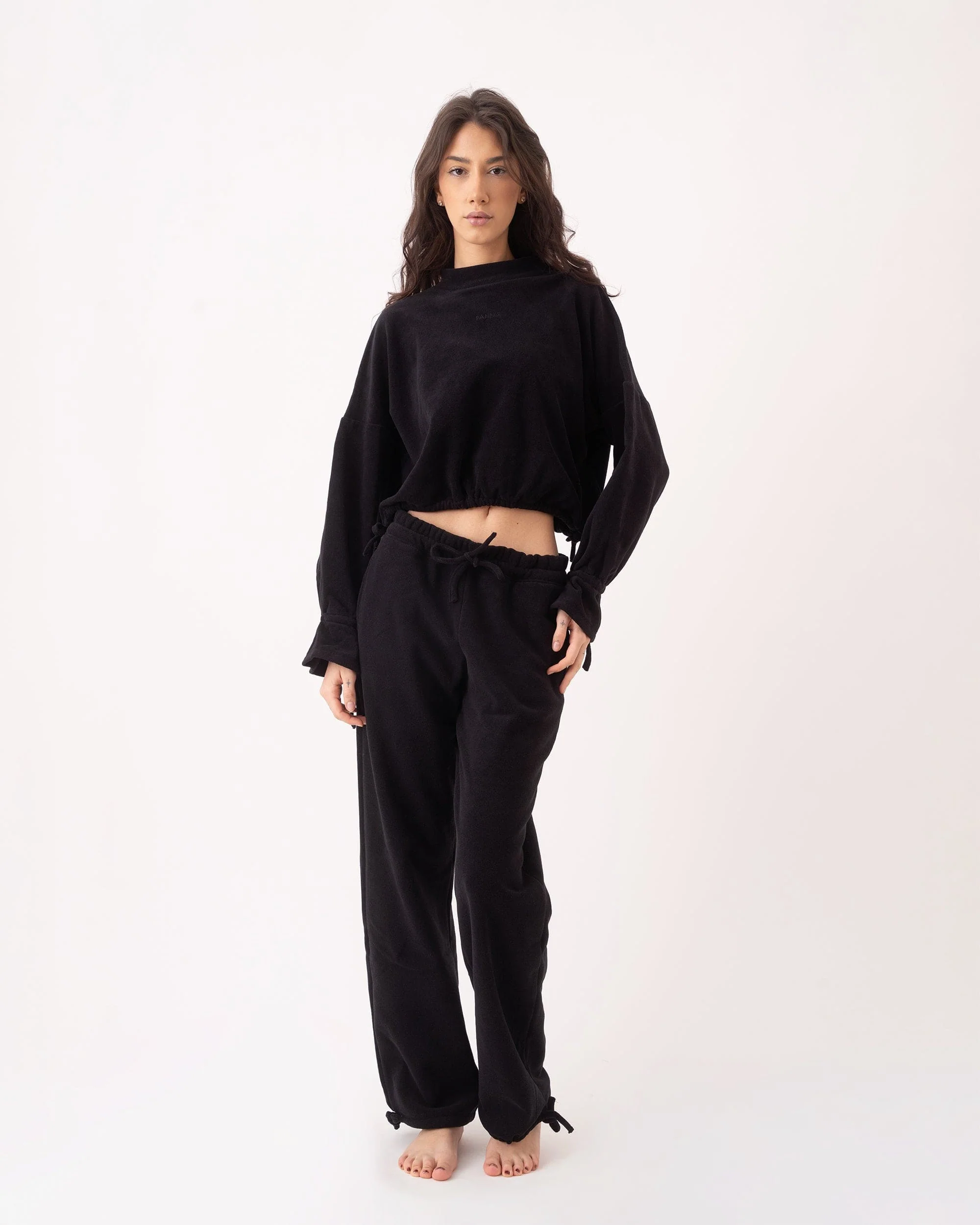 RELAXED ADJUSTABLE ORGANIC COTTON SWEATSHIRT - Image 4