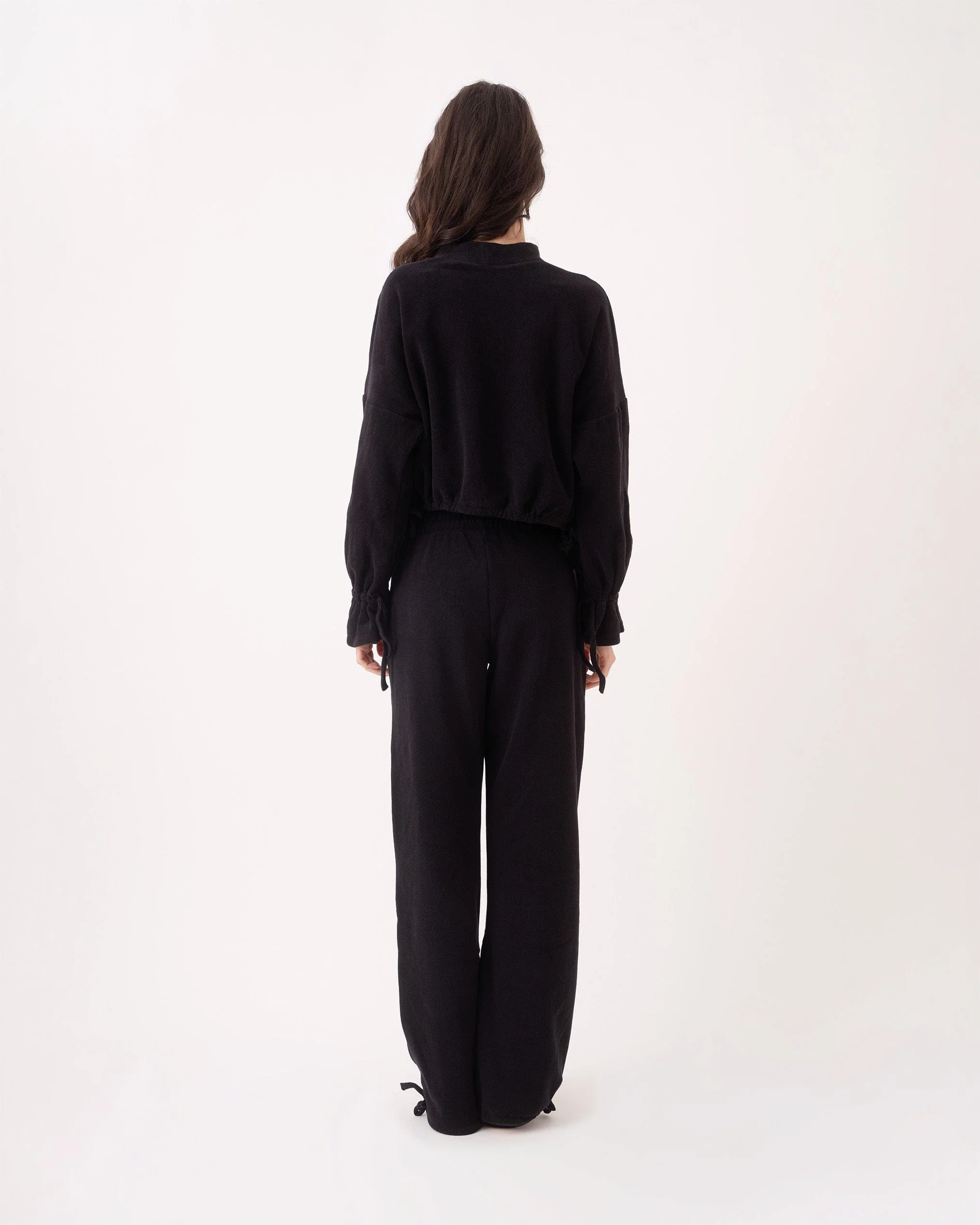 RELAXED ADJUSTABLE ORGANIC COTTON SWEATSHIRT - Image 9